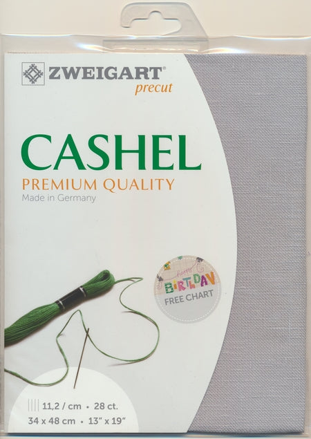 3281-705-PK - CASHEL 100% LINEN 28CT (48x68cm) 705 GREY