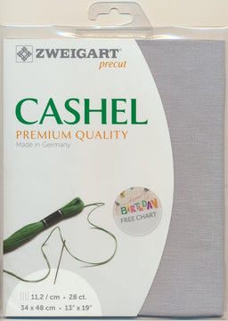 3281-705-PK - CASHEL 100% LINEN 28CT (48x68cm) 705 GREY