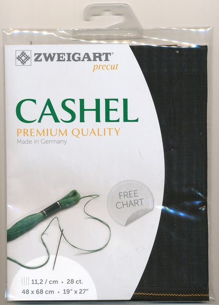 3281-720-PK - CASHEL 100% LINEN 28CT 48X68CM 720 BLACK