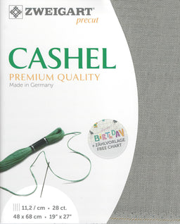 3281-769-PK - CASHEL 100% LINEN 28CT (48x68cm) 769 PEWTER GREY