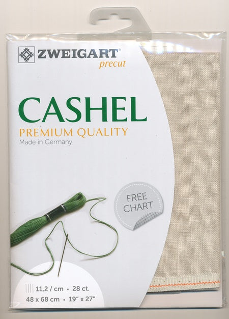 3281-770-PK - CASHEL 100% LINEN 28CT 48X68CM 770 Stone