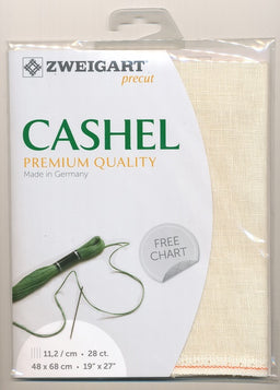 3281-99-PK - CASHEL 100% LINEN 28CT (48x68cm) 99 LIGHT CREAM