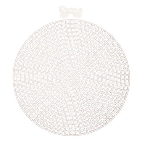 33004 - CLEAR PLASTIC CANVAS 7 count 11.5cm 4.5 inch ROUND