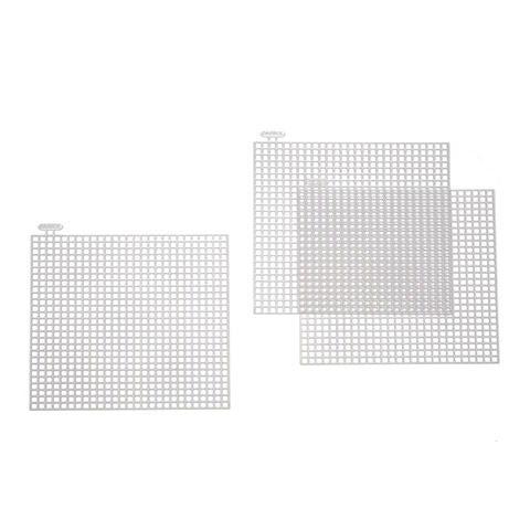 33019 - CLEAR PLASTIC CANVAS 7* SQUARES 10cm (4 inch)