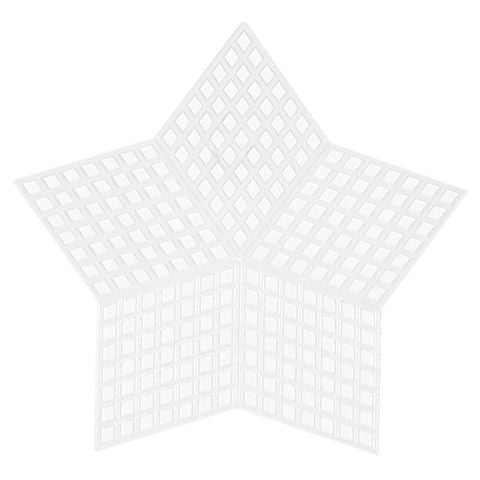33069-1 - CLEAR PLASTIC CANVAS STAR SHAPE 3.25 inches