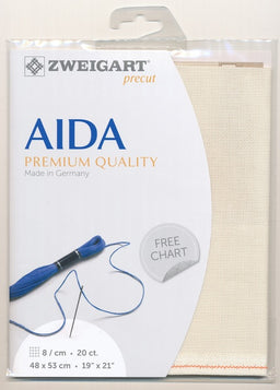 3326-264-PK - COTTON AIDA 20CT 264 CREAM 48 x 53cm