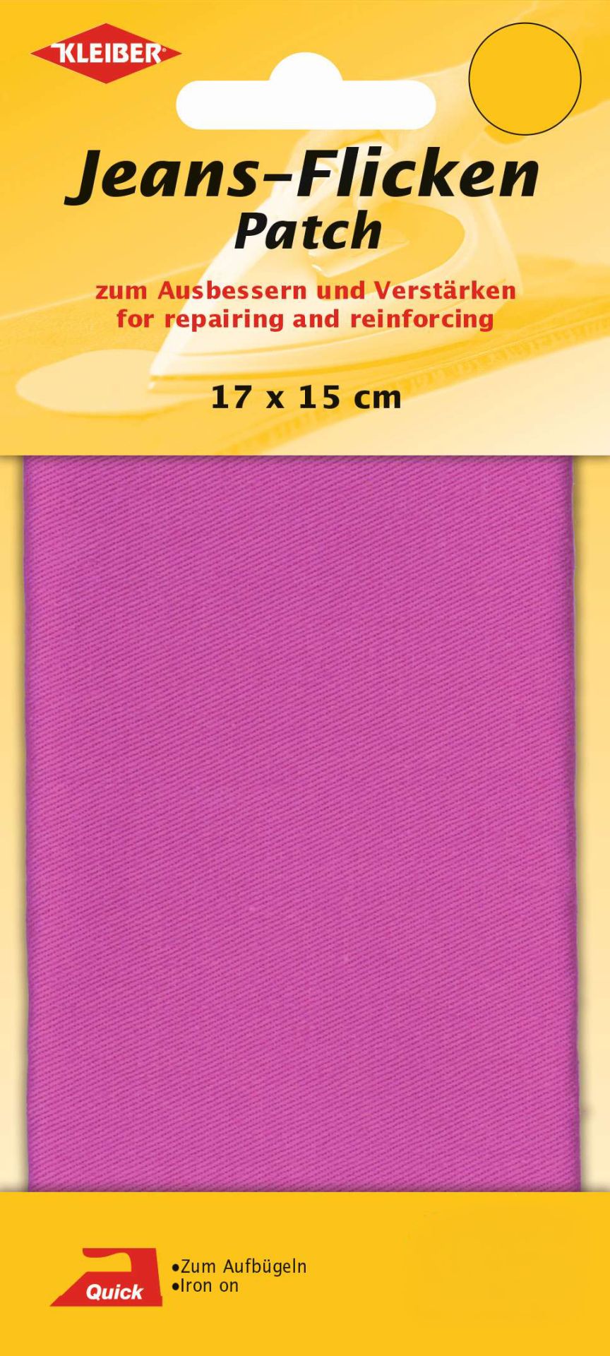 342-18 - liber jeans patch iron pink patches