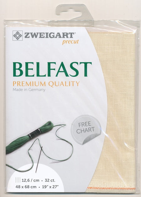 3609-222-PK - BELFAST 100% LINEN 222 CREAM 48 x 68cm