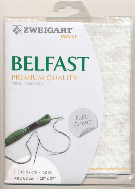 3609-1079-PK - BELFAST 100% LINEN 32 CT (48x68cm) 1079 VINTAGE WHITE