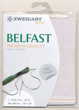 3609-2055-PK - BELFAST 100% LINEN 32 CT (48x68cm) 2055 LIGHT GREY