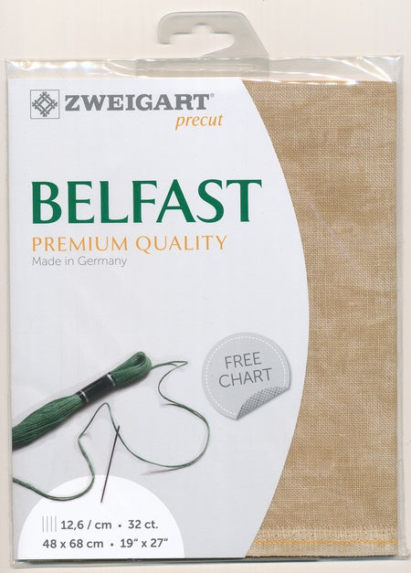 3609-3009-PK - BELFAST 100% LINEN 32 CT (48x68cm) 3009 VINTAGE CARAMEL