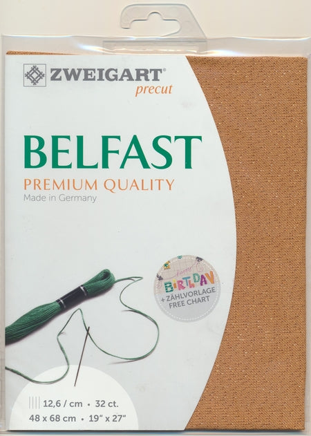 3609-3131-PK - BELFAST 100% LINEN 32 CT (48x68cm) 3131 COPPER