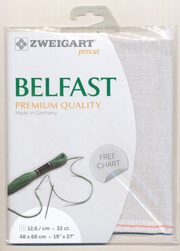 3609-7011-PK - BELFAST 100% LINEN 32 CT (48x68cm) 7011 LIGHT GREY