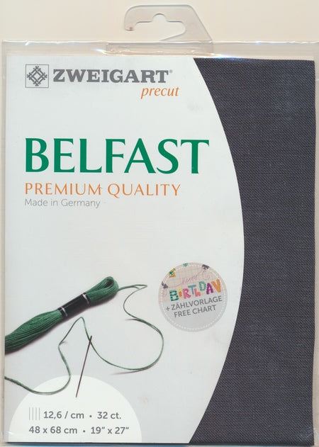 3609-7026-PK - BELFAST 100% LINEN 32 CT (48x68cm) 7026 NAVY