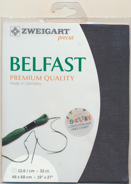 3609-7026-PK - BELFAST 100% LINEN 32 CT (48x68cm) 7026 NAVY