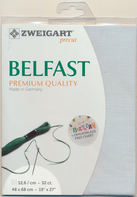 3609-7106-PK - BELFAST 100% LINEN 32 CT (48x68cm) 7106 PALE BLUE