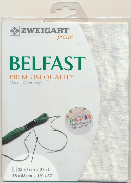 3609-7139-PK - BELFAST 100% LINEN 32 CT (48x68cm) 7139 VINTAGE LIGHT GREY