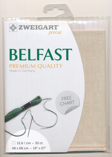 3609-770-PK - BELFAST 100% LINEN 32 CT (48x68cm) 770 STONE