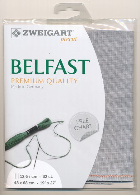 3609-7729-PK - BELFAST 100% LINEN 32 CT (48x68cm) 7729 VINTAGE GREY
