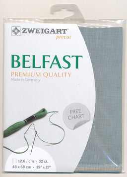 3609-778-PK - BELFAST 100% LINEN 32 CT (48x68cm) 778 DARK GREY