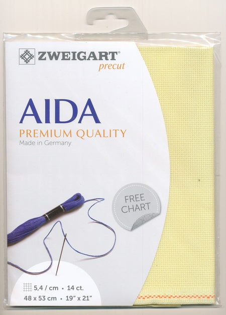 3706-2030-PK - COTTON AIDA STERN 14CT 2030 LEMON 48 x 53cm