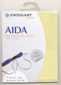 3706-2030-PK - COTTON AIDA STERN 14CT 2030 LEMON 48 x 53cm