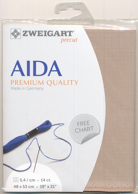 3706-3021-PK - COTTON AIDA STERN 14CT 3021 BEIGE 48 x 53cm