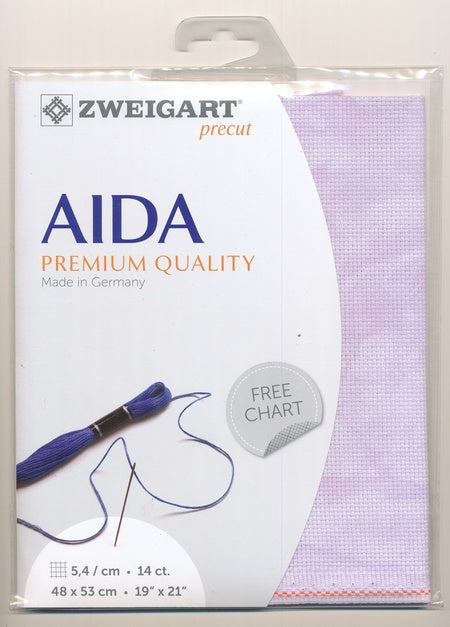 3706-5059-PK - COTTON VINTAGE AIDA 14CT 5059 LILAC 48 x 53cm