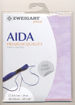 3706-5059-PK - COTTON VINTAGE AIDA 14CT 5059 LILAC 48 x 53cm