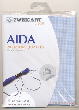 3706-5130-PK - COTTON AIDA STERN 14CT 5130 PALE BLUE 48 x 53cm