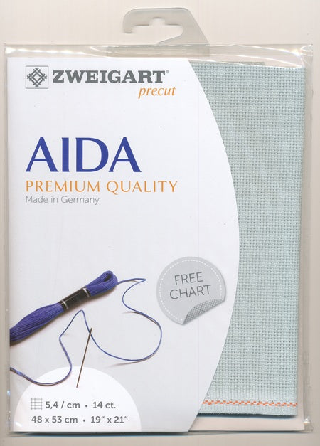 3706-718-PK - COTTON AIDA STERN 14CT 718 SAGE 48 x 53cm