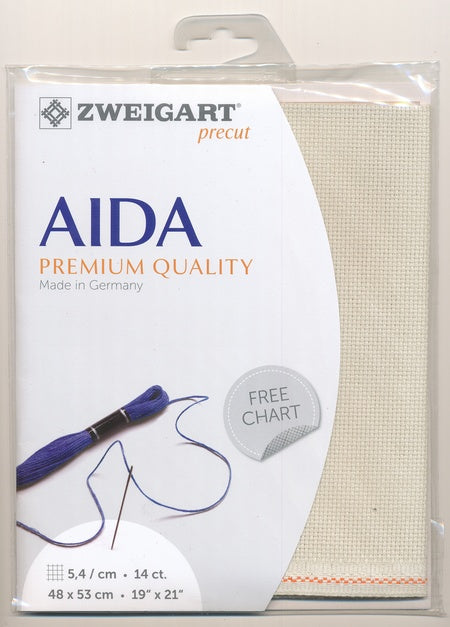 3706-770-PK - COTTON AIDA STERN 14CT 770 LT BEIGE 48 x 53cm
