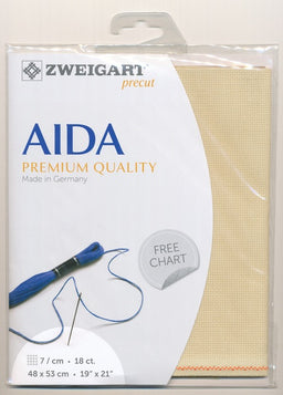 3793-13-PK - FEIN AIDA 18CT 13 LT BEIGE 48 x 53cm