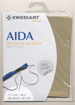 3793-300-PK - FEIN AIDA 18CT 300 ANT GOLD 48 x 53cm
