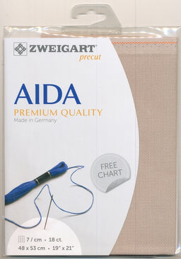 3793-3021-PK - FEIN AIDA 18CT 3021 FAWN 48 x 53cm