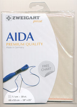 3793-770-PK - FEIN AIDA 18CT 770 DK CREAM 48 x 53cm
