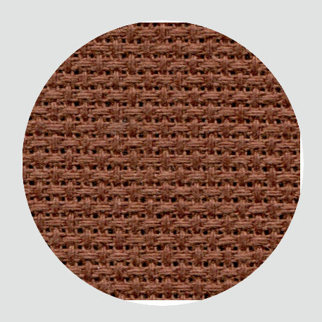 3793-9024-PK - **FEIN AIDA 18CT (48 x 53cm) 9024 BROWN