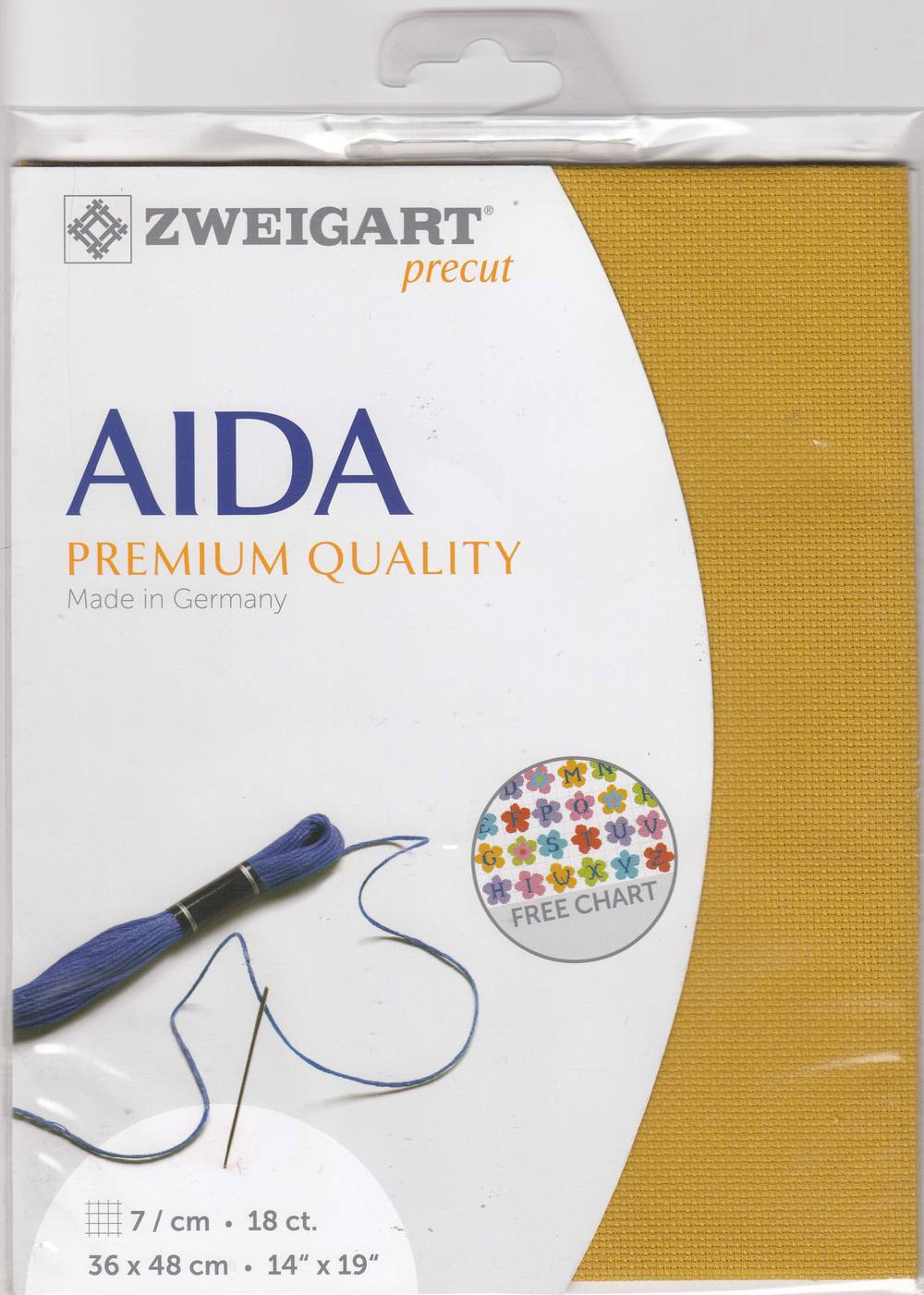 3793-3008-PK - FEIN AIDA 18CT (48 x 53cm)  3008 BROWN