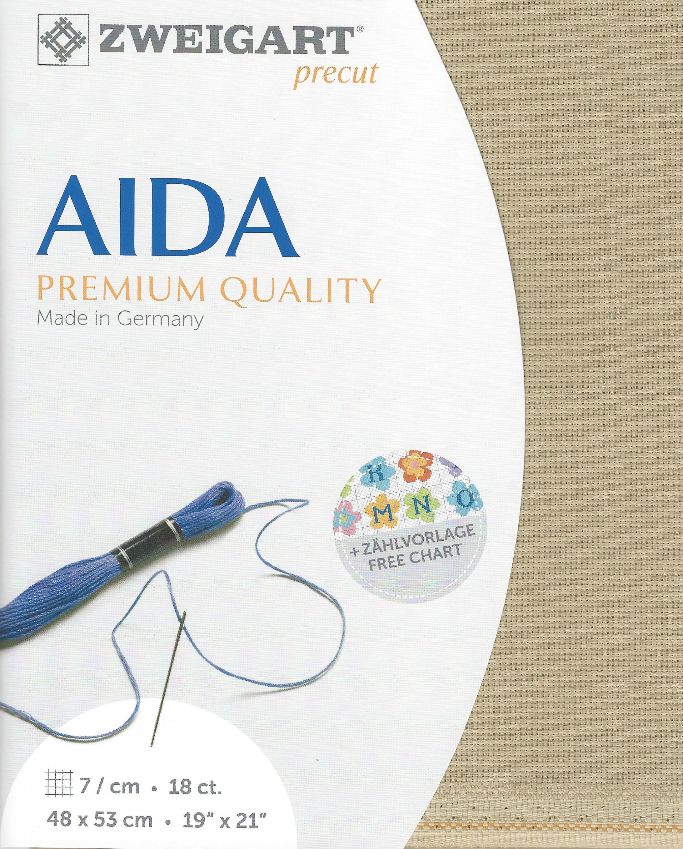 3793-309-PK - FEIN AIDA 18CT (48 x 53cm)  309 MID BEIGE