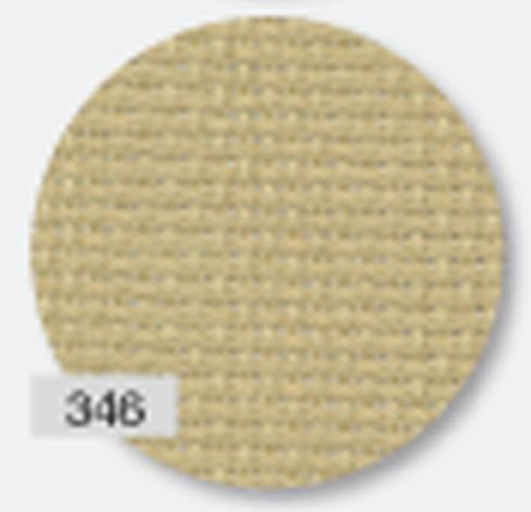 3793-346-PK - FEIN AIDA 18 CT 346 DK BEIGE 48 x 53 cm