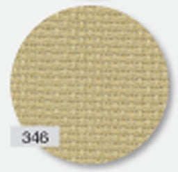 3793-346-PK - FEIN AIDA 18 CT 346 DK BEIGE 48 x 53 cm