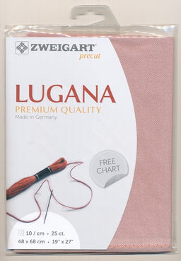 3835-403-PK - LUGANA E/WEAVE 25CT 403 ROSE 48 x 68cm