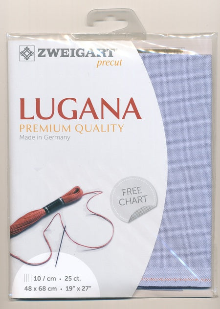 3835-501-PK - LUGANA E/WEAVE 25CT LT BLUE 48 x 68cm