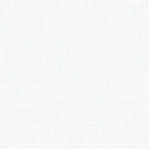 3835-100- LUGANA E/WEAVE 25 CT 100 WHITE 140 cm