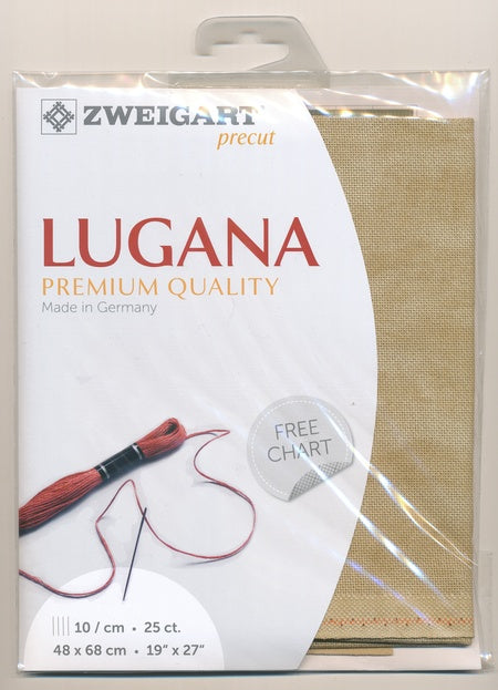 3835-3009-PK - LUGANA E/WEAVE 25CT(48x68cm) 3009 VINTAGE BEIGE