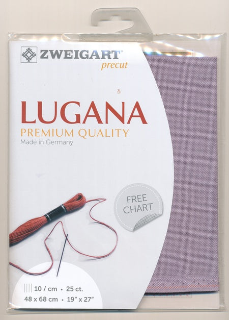 3835-5045-PK - LUGANA E/WEAVE 25CT(48x68cm) 5045 PURPLE