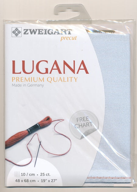 3835-513-PK - LUGANA E/WEAVE 25CT(48x68cm) 513 BABY BLUE