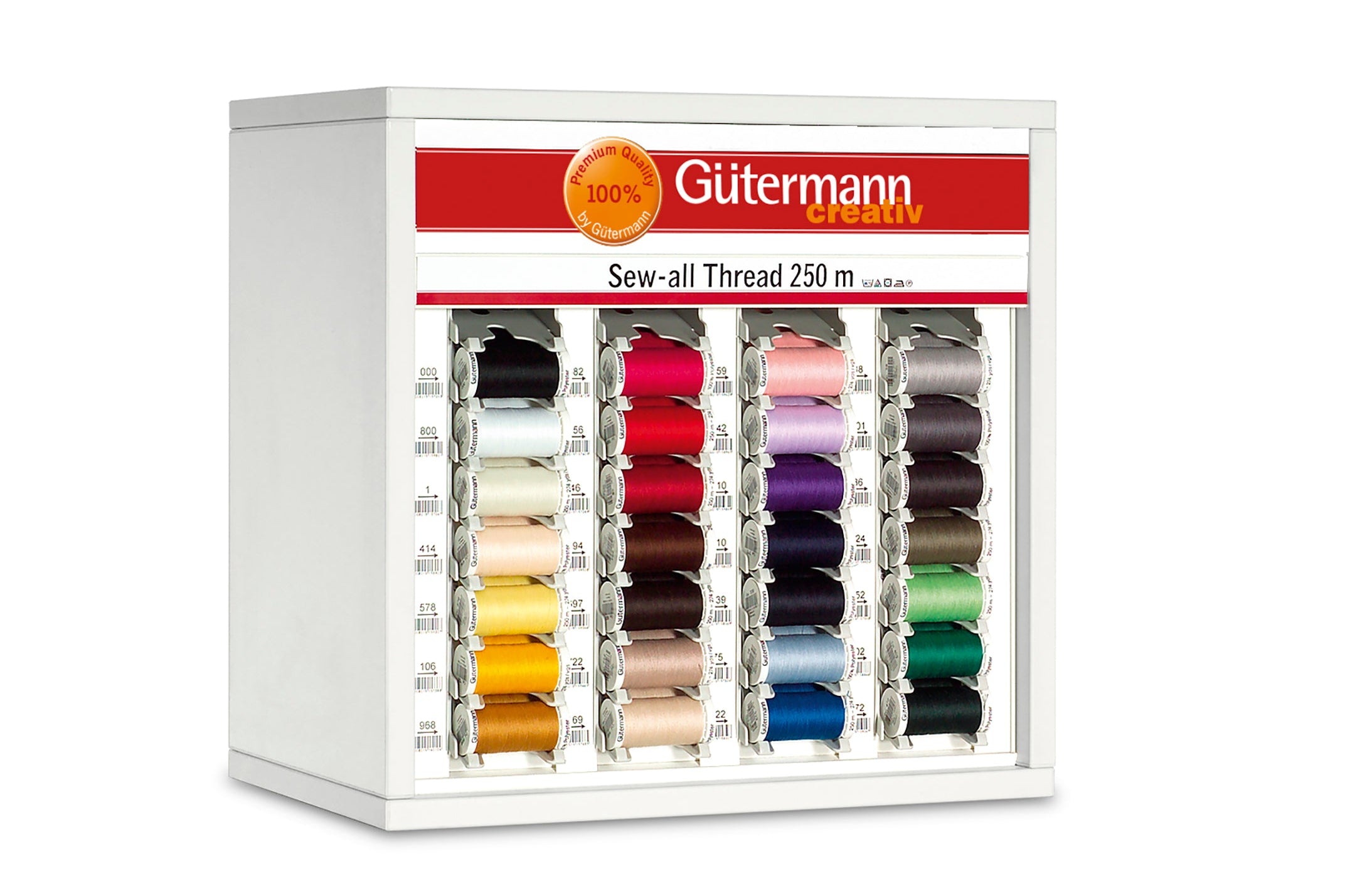 SVKA40-3 - GUTERMANN COUNTER/TOPBOX Sew all 250m -3 Reels each of 28 shades
