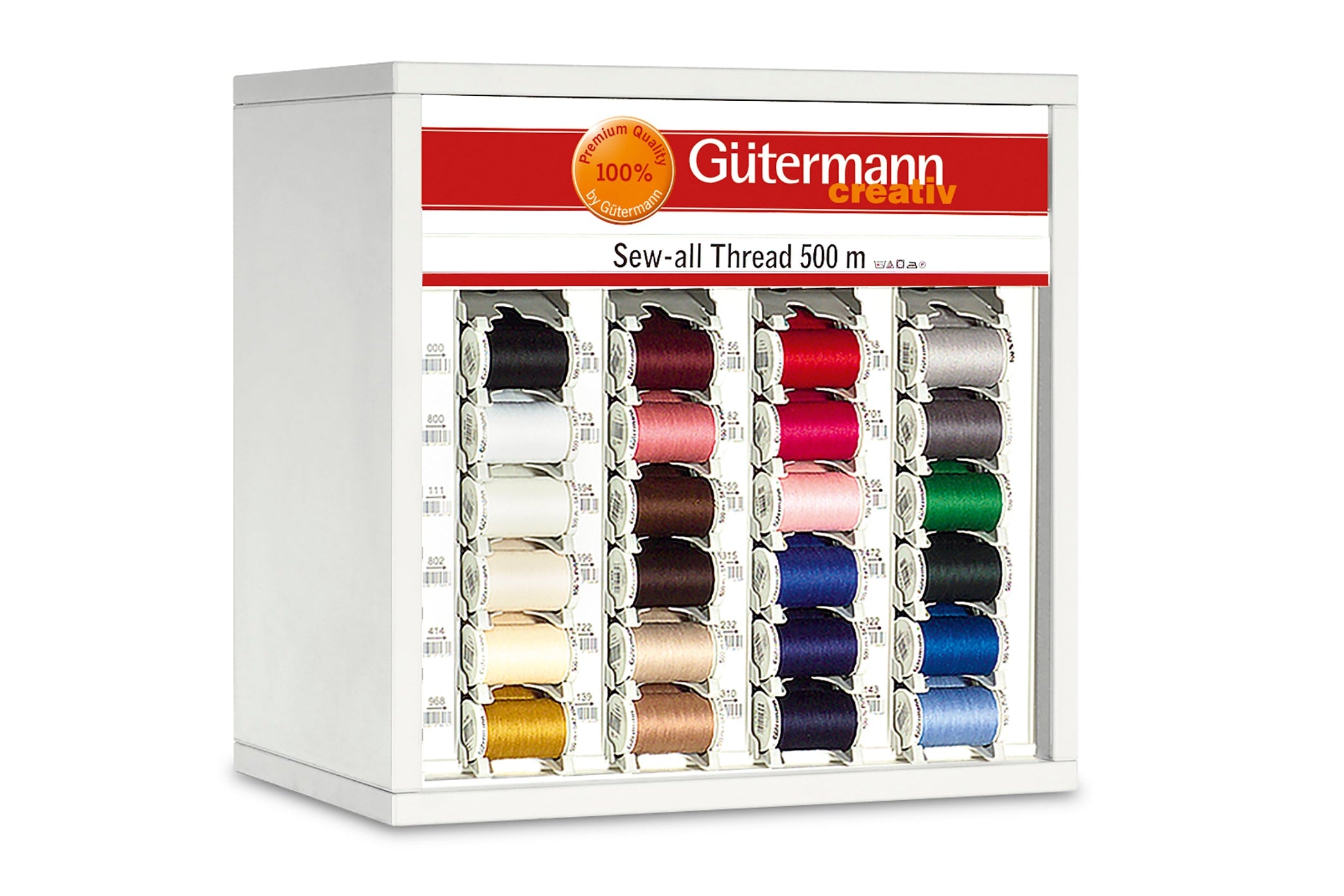 SVKA40-5 - GUTERMANN COUNTER/TOPBOX Sew all 500m -3 Reels each of 24 shades