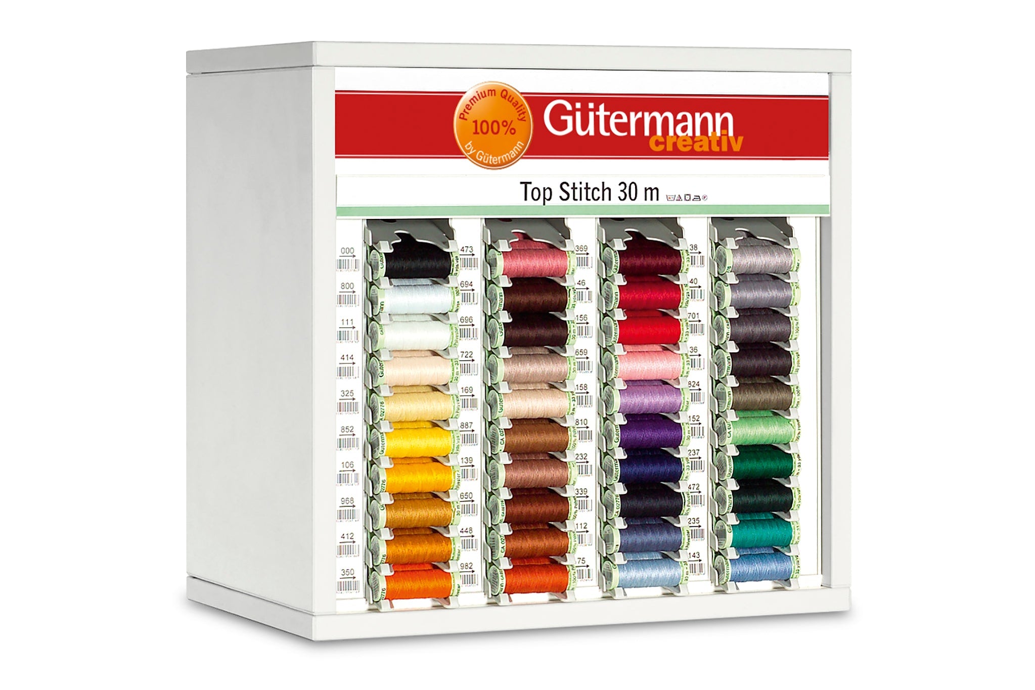 SVKA40-6 - GUTERMANN COUNTER/TOPBOX, Top Stitch 40 shades 3 reels per shade